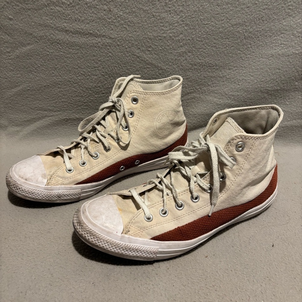 Converse Chuck Taylor High Top Canvas Unisex Sneakers size 9.5 Mens / 11.5 Women - Picture 2 of 8